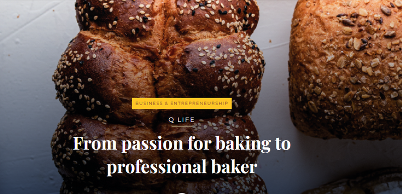 From passion for baking to professional baker